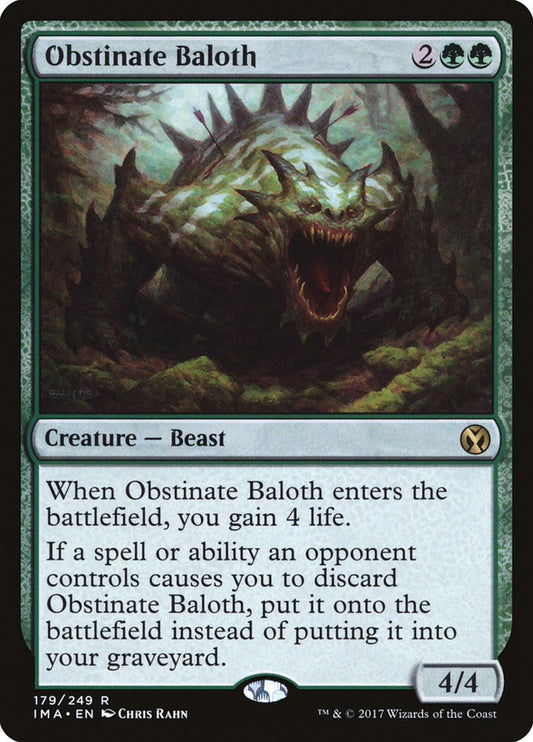 obstinate baloth - Magic The Gathering - iconic masters ima-179