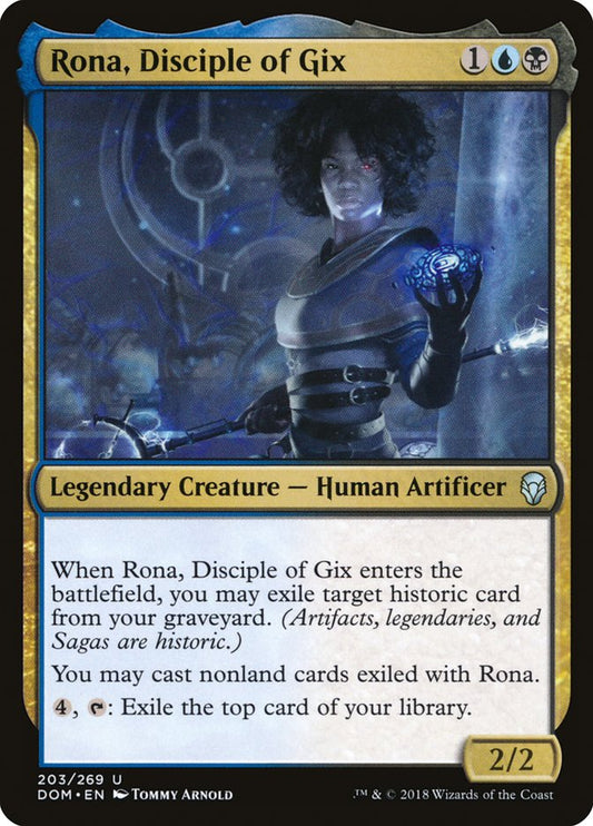 rona disciple of gix - Magic The Gathering - dominaria dom-203
