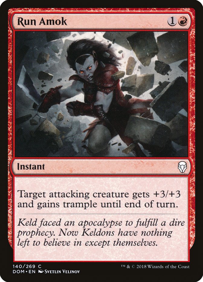 run amok magic the gathering dominaria dom-140