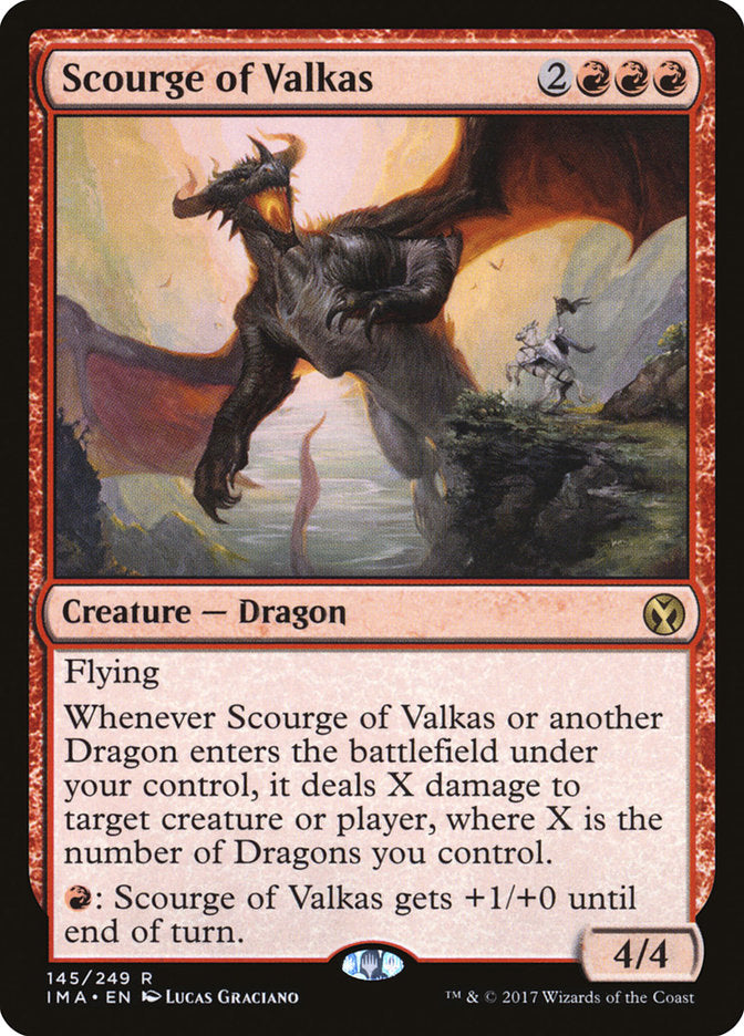 scourge of valkas - Magic The Gathering - iconic masters ima-145