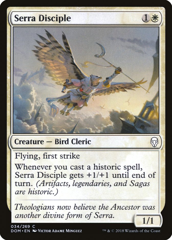 serra disciple magic the gathering dominaria dom-34
