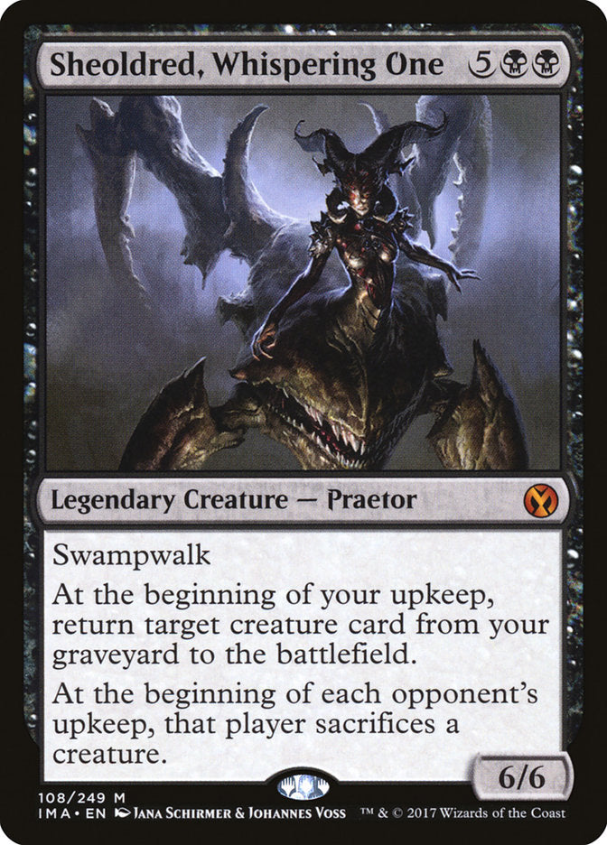 sheoldred whispering one magic the gathering iconic masters ima-108