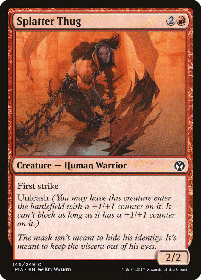 splatter thug - Magic The Gathering - iconic masters ima-146 foil