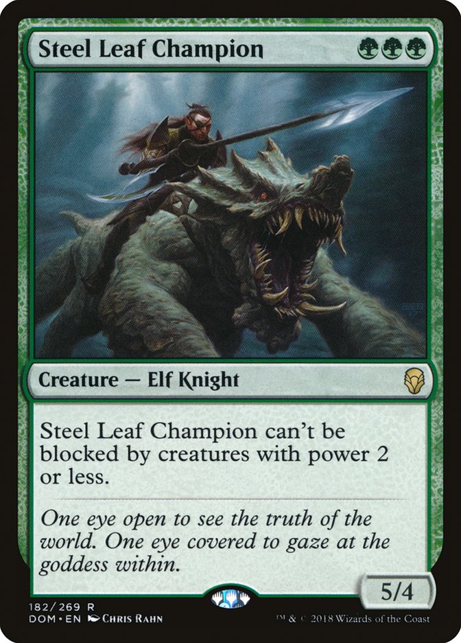steel leaf champion - Magic The Gathering - dominaria dom-182