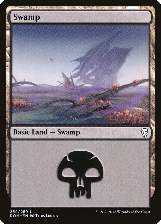 swamp magic the gathering dominaria dom 259