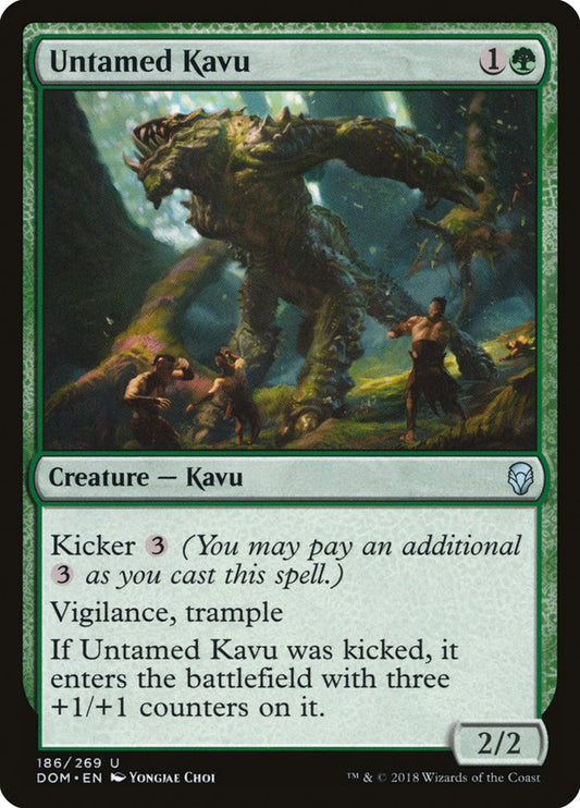 untamed kavu - Magic The Gathering - dominaria dom-186