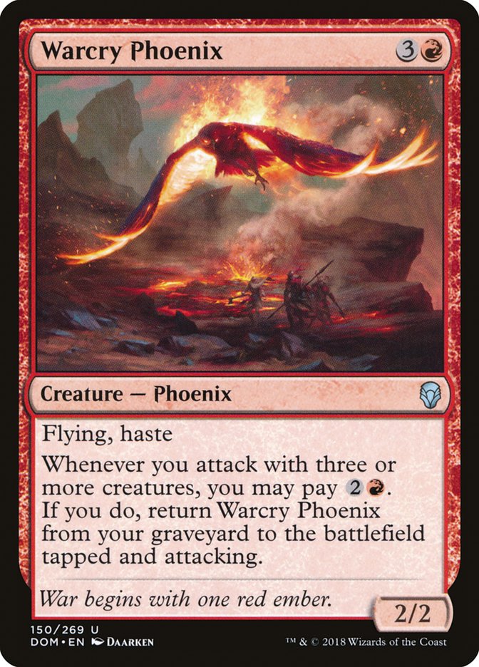 warcry phoenix magic the gathering dominaria dom-150