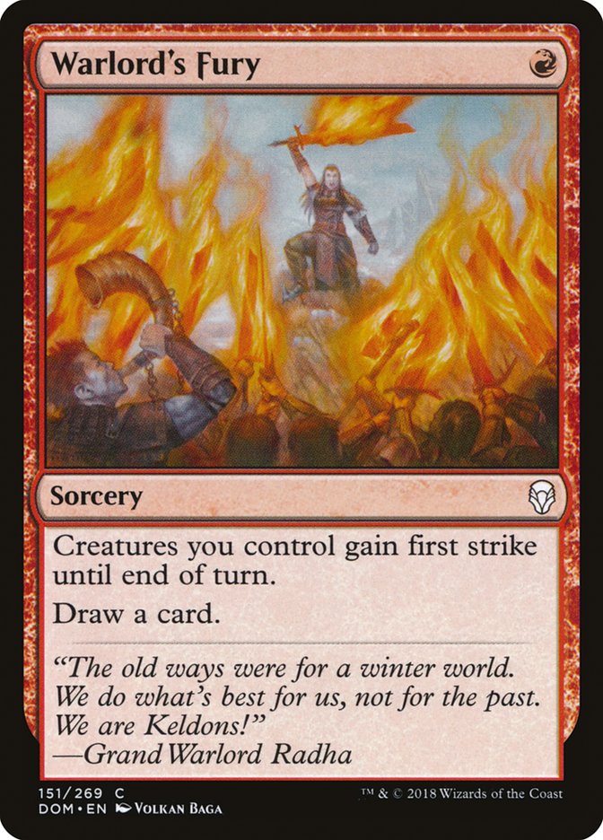warlord's fury magic the gathering dominaria dom-151