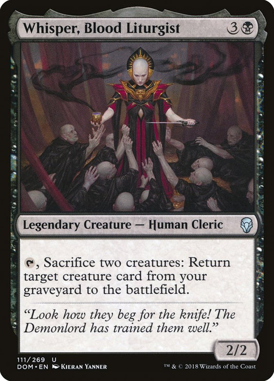 whisper blood liturgist - Magic The Gathering - dominaria dom-111