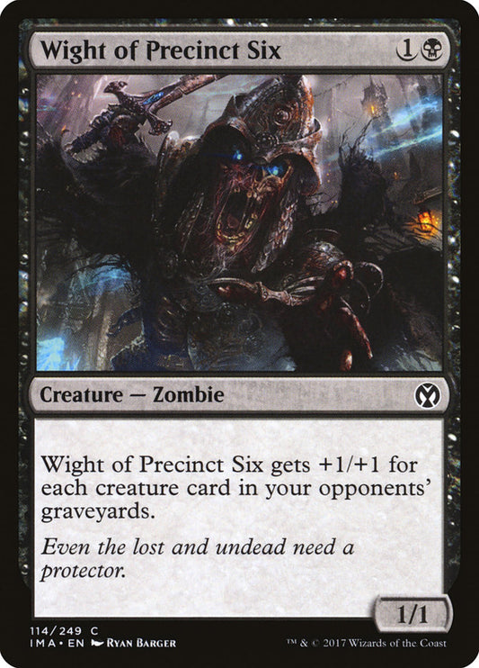 Wight of Precinct Six - Foil - Iconic Masters - Magic The Gathering