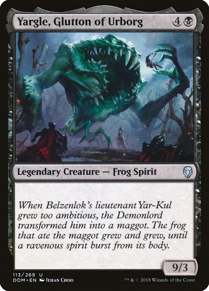 yargle glutton of urborg magic the gathering dominaria dom-113